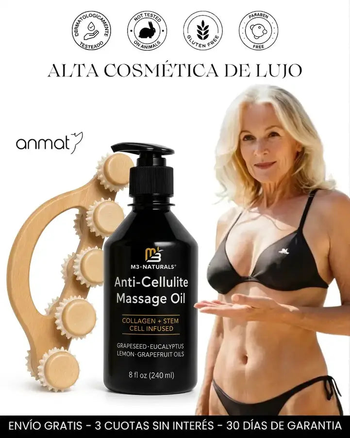 aceite anticelulitis + rodillo